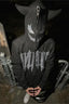 Rhinestone Zipper Oversized Hoodie