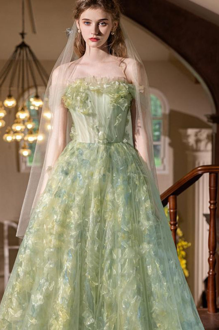 Forest Fairy Tulle Gown Prom Dress Main image