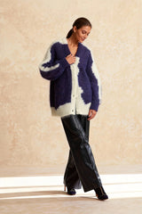 Ethereal New Casual Half-front Fleece Blend Long Sweater