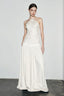 Spice Girl Lace Insert Backless Slip Prom Dress