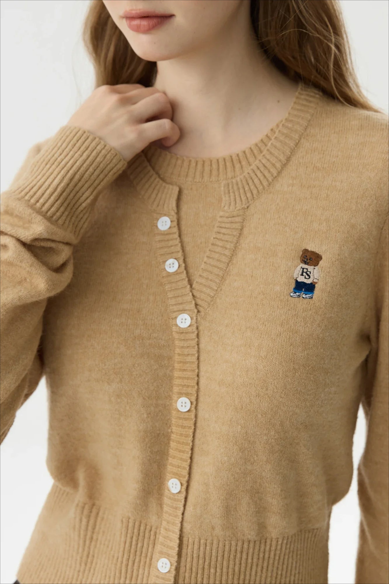 Wool Blend College Style Cardigan Main image