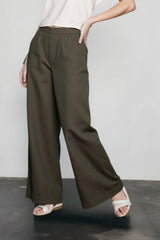Linen Cropped Balloon Pants