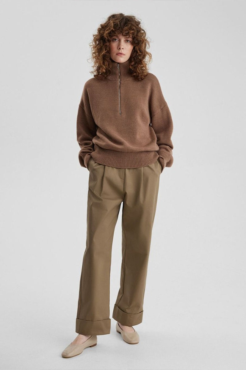 Cozy Half Zip Knit Sweater Secondary image