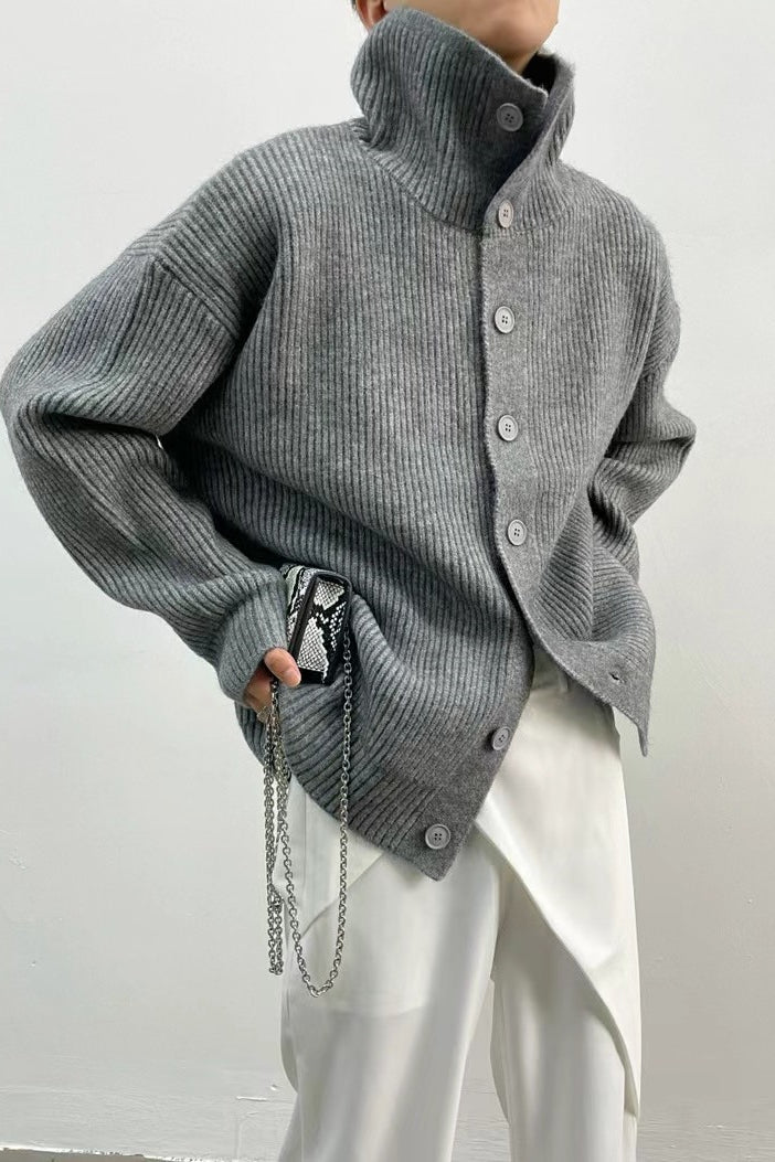 Ribbed Single Breasted Cardigan Main image