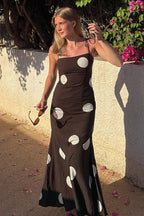 Tie Detail Open Back Slip Dress