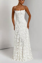 Backless Chiffon Maxi Dress