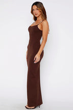 Beaded Backless Slip Birthday Dress