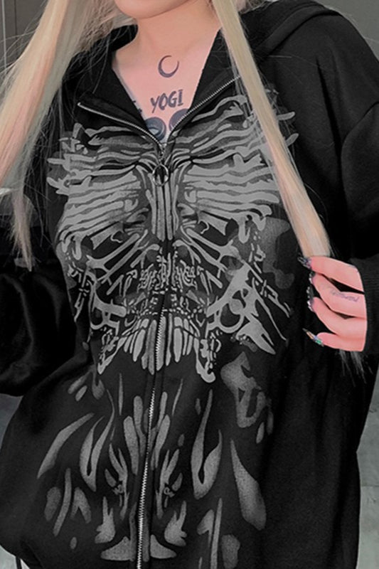 Dark Graphic Colorblock Hoodie Secondary image