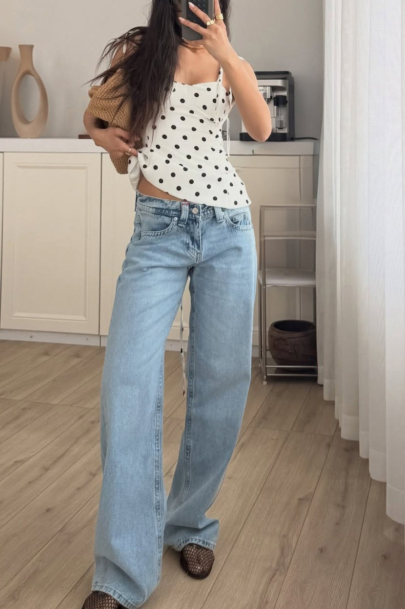 Dotted Backless Cami Top Secondary image