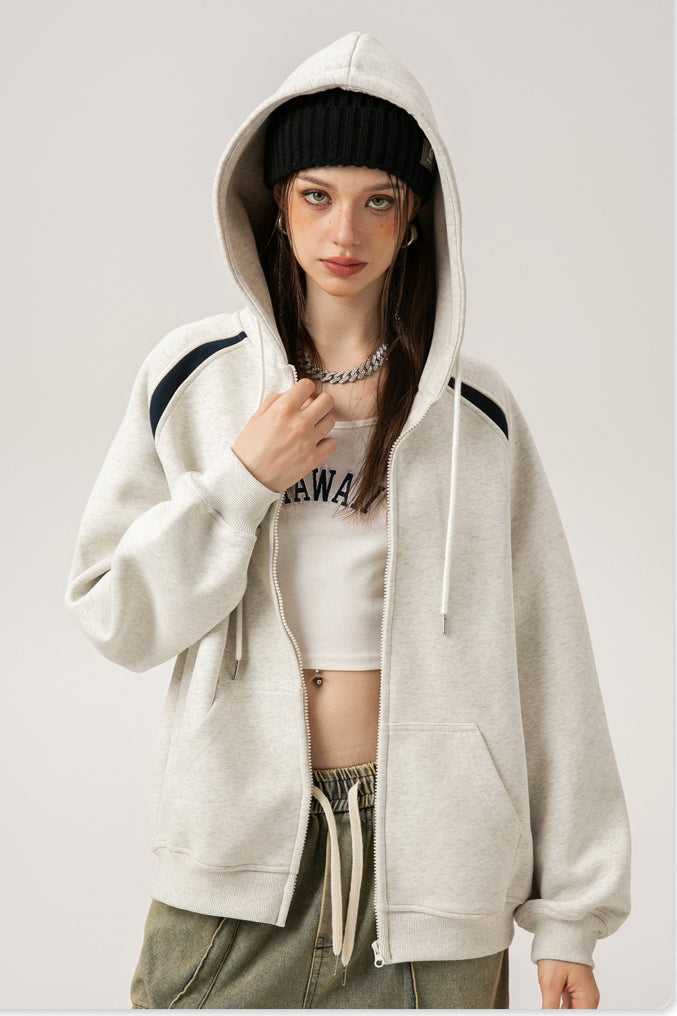 Patchwork Oversized Y2K Hoodie Secondary image