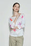 Floral Wide Collar Sheer Cover Up