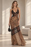 Weird Puss Mesh Patchwork Maxi Dress
