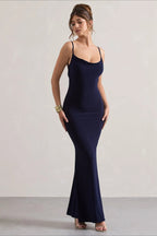 Lace Backless Cami Bodycon Mermaid Maxi Dress