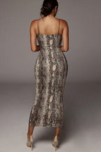 Flirty Midi V-Neck Party Dress