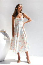 Boho Sleeveless Maxi Floral Dress