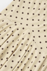 Polka Dot Ruched Maxi Two Pieces Set