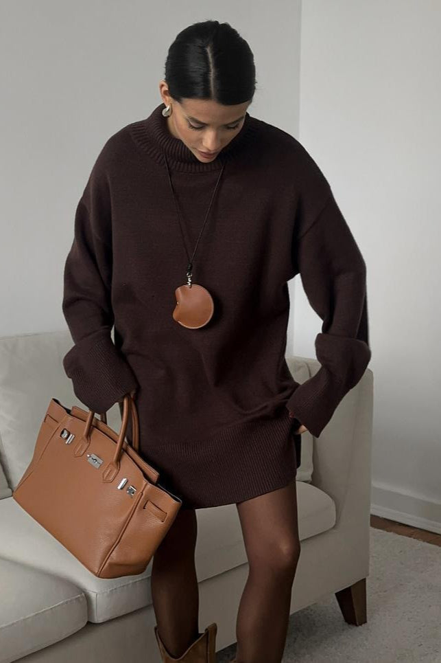 Loose Fit Long Turtleneck Sweater Main image