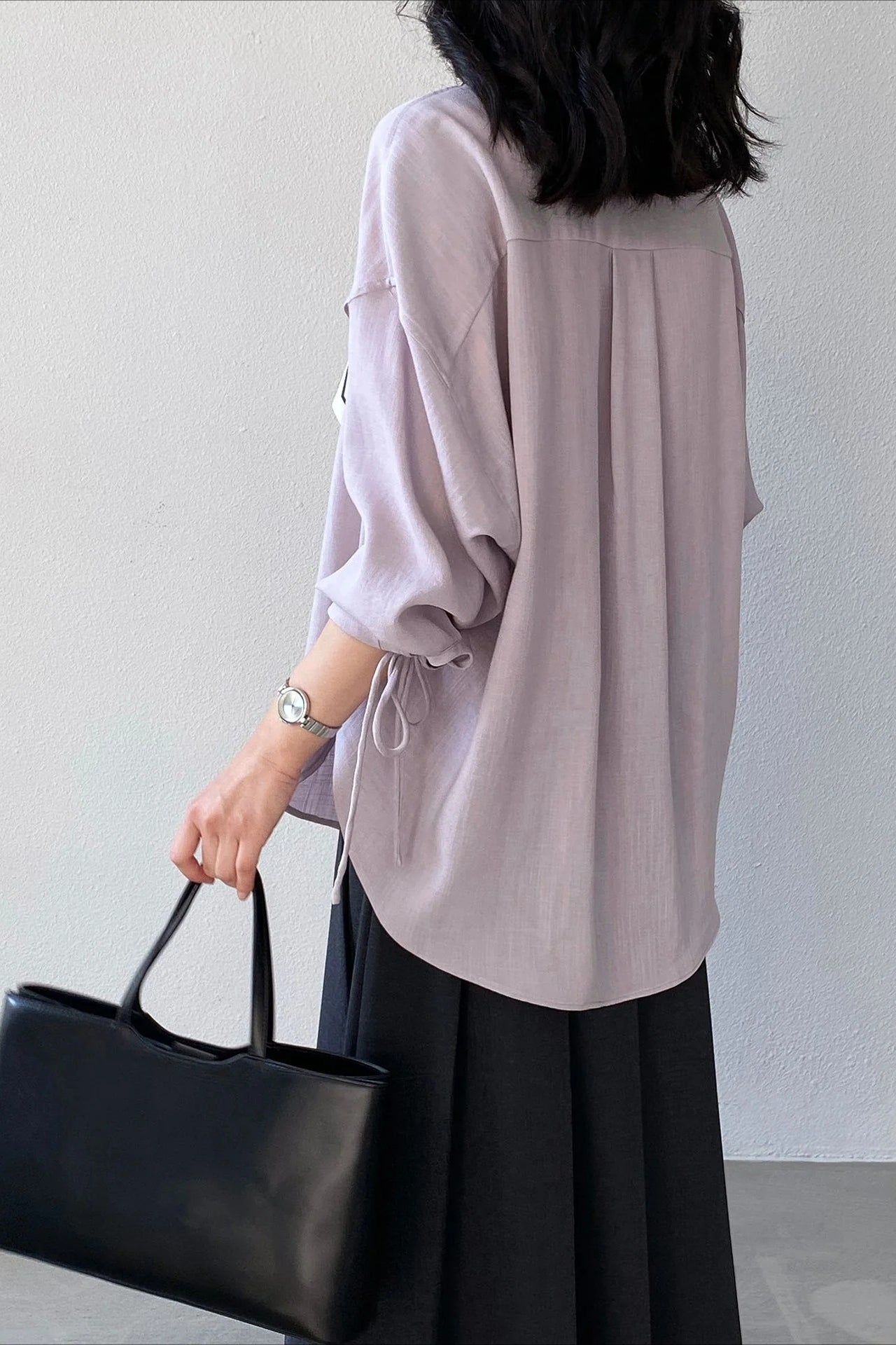 Elegant Romantic Retro Relaxed Long Sleeve Top Secondary image