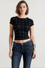 Metal Trim Fitted T-shirts
