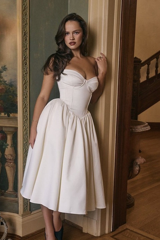 Elegant Solid Color Bodycon Party Dress Secondary image