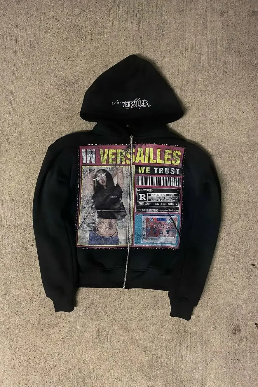 Graphic Zip-Up Street Hoodie Secondary image