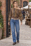 Multicolor Asymmetric Stripe Knit Top
