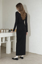 3D Body Print Maxi Dress