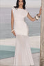 Asymmetric Draped Mesh Panel Fitted Maxi Party Dress