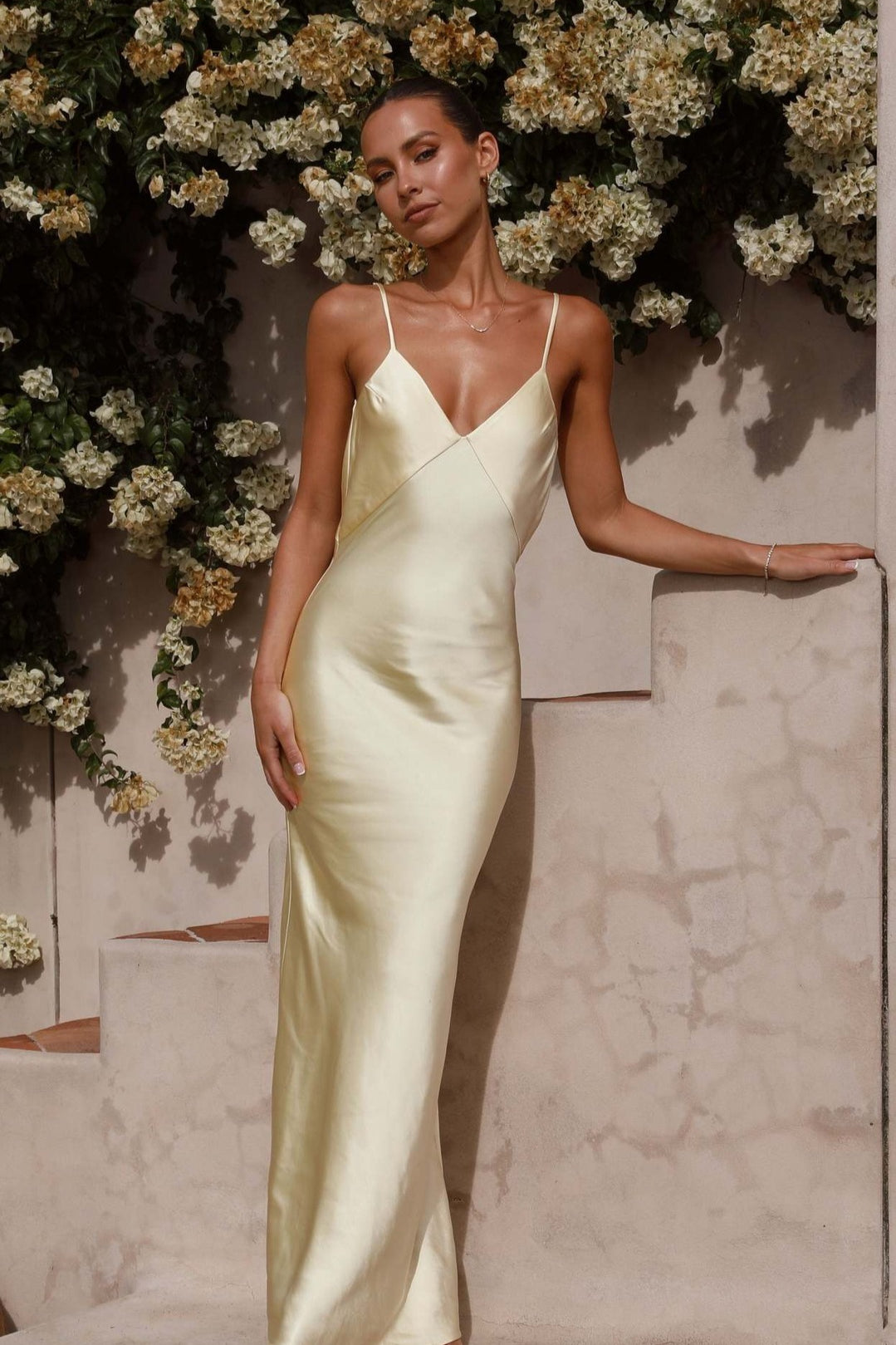 Backless Cami Silk Dress Main image