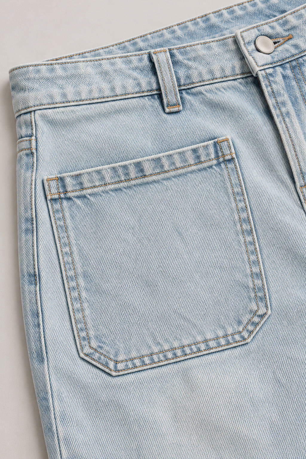 Vintage Washed Wide Leg Jeans