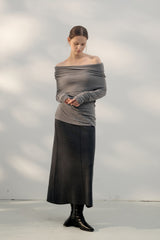 Chic Off Shoulder Slim Knit Top