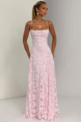 Sexy Backless Chiffon Maxi Dress