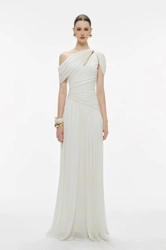 One Shoulder Asymmetric Slip Prom Dress Main image