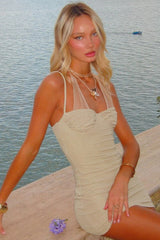 Spaghetti Strap Halter Bodycon Birthday Dress