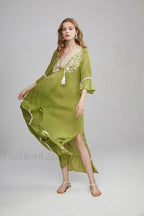 Floral Flare Sleeve Boho Dress