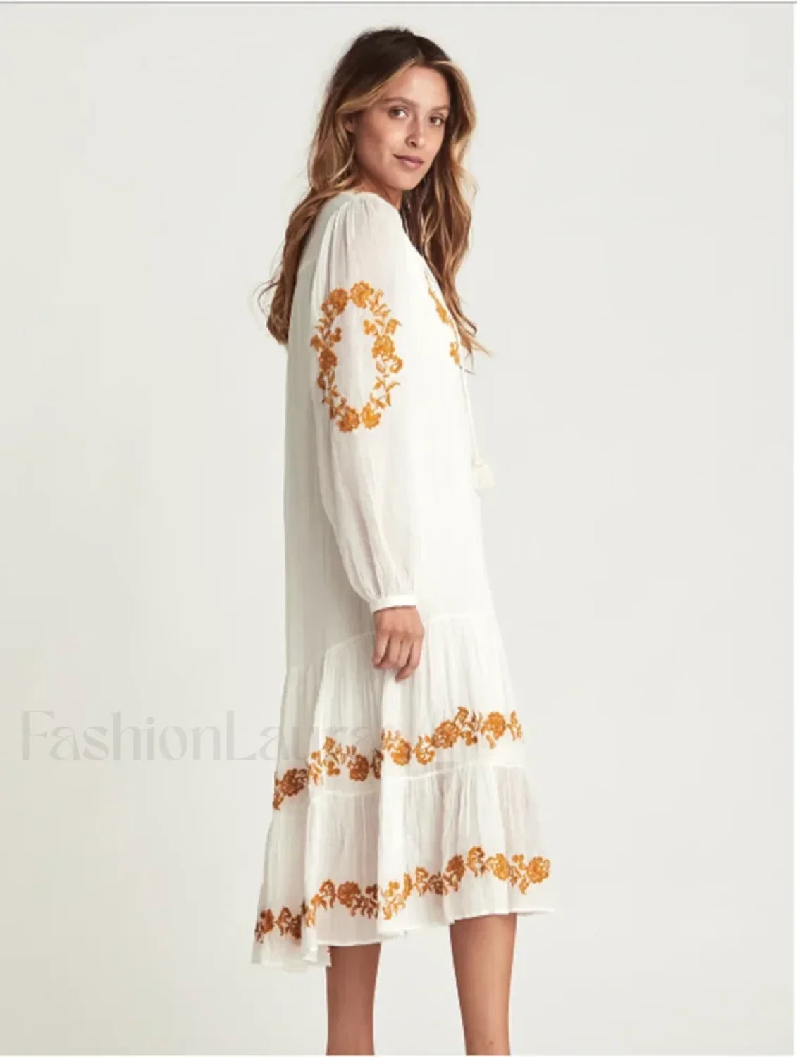 Lace Up Mini Boho Dress
