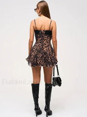 Leopard Camisole Mini Dress