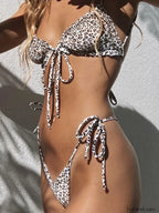 Low Waist Triangle Bikini Set black / S