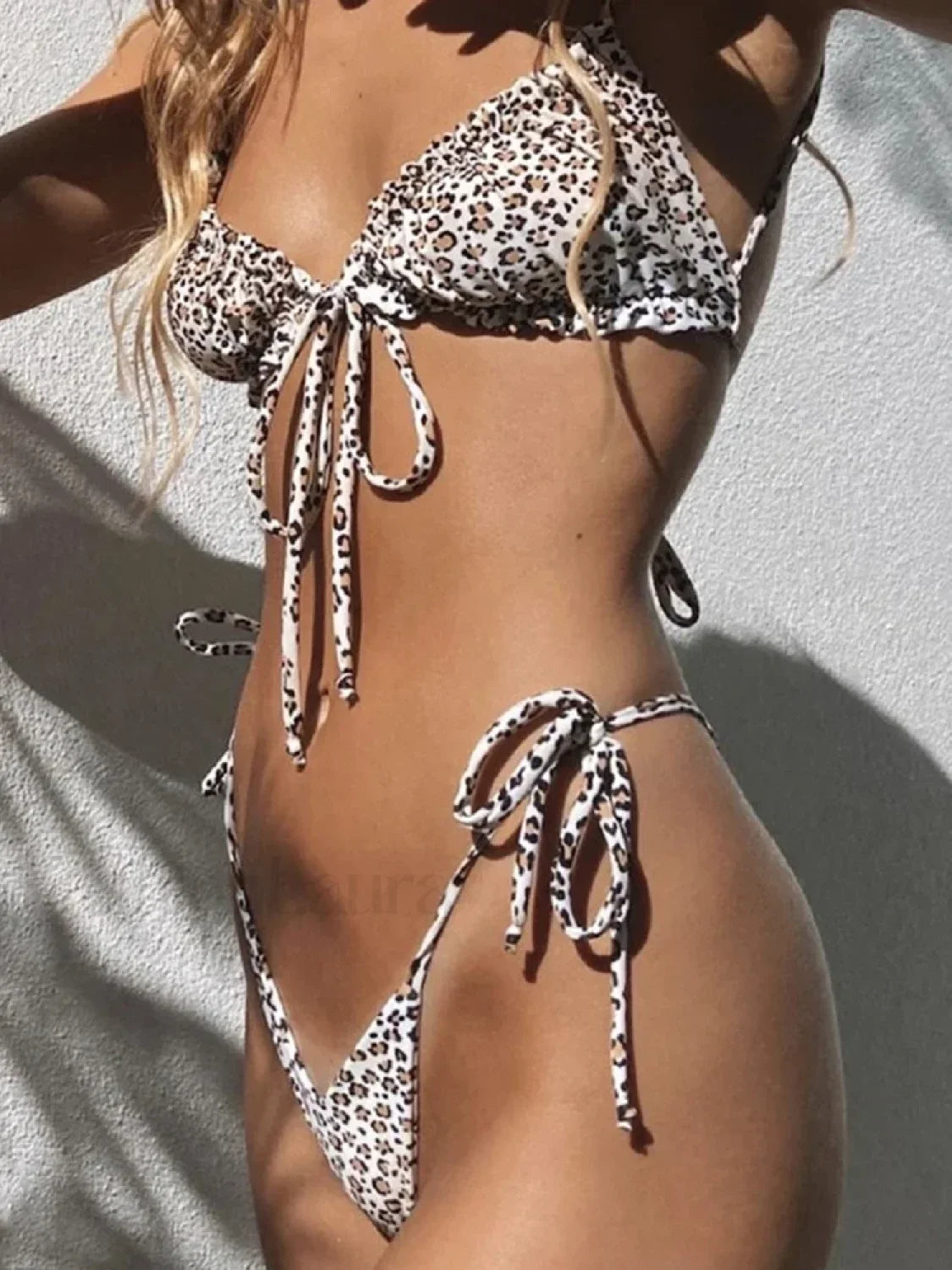 Low Waist Triangle Bikini Set black / S