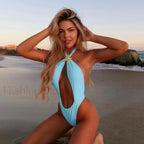 Monokini Halter Push Up One Piece color 10 / S