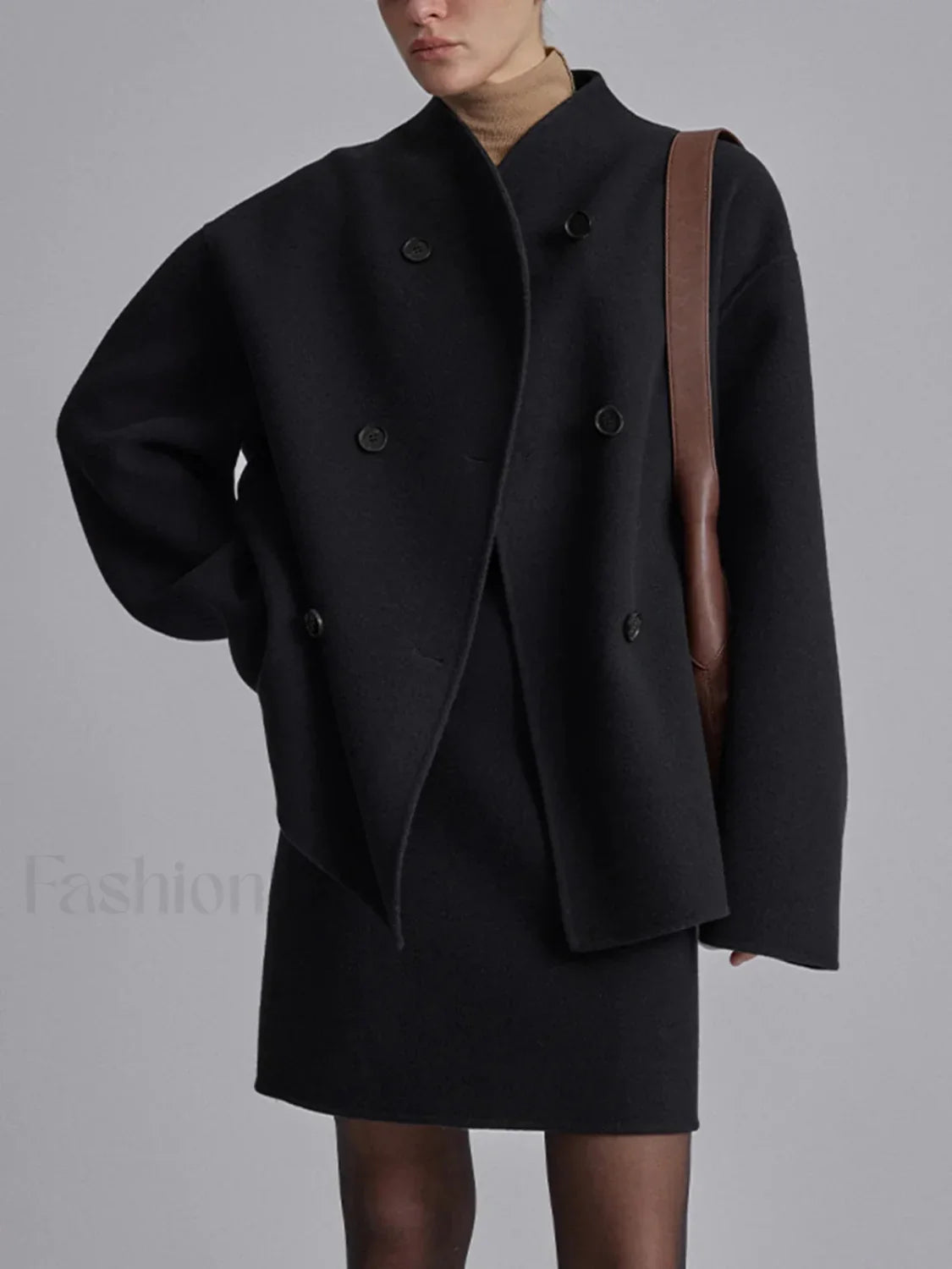 Oversized Charming Button Down Jacket Jackets