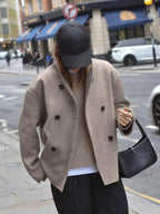 Oversized Charming Button Down Jacket Jackets