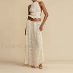 Party Beach Halter Skirt Two Piece Set