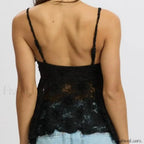 Plaid Ruffle Hem Crop Top