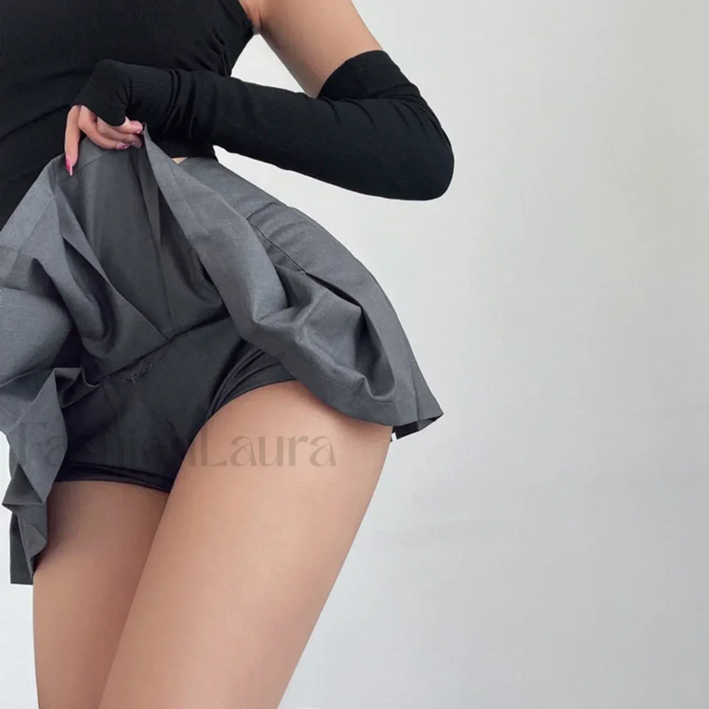 Preppy Micro Mini A line Skirt