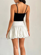 Puffy Bud A Line Skirt