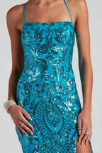 Rowena Sequin Stylish Mermaid Dress Party Dresses L