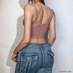 See Through Corset Mesh Crop Top