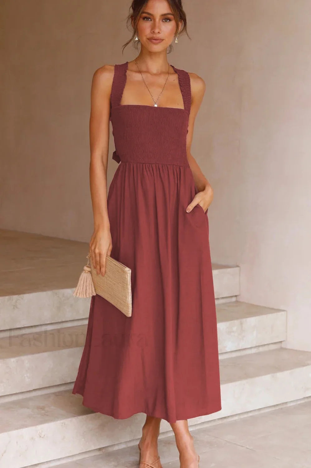 Silvia Backless Stylish Summer Dress S / 4#