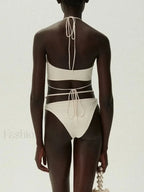 Strap Swimsuit Pearl Magda Bikini Set